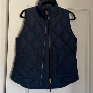 J Crew navy puffer vest